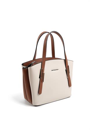 Silver & Polo Bej - Taba SP1021 Kadın El Çantası