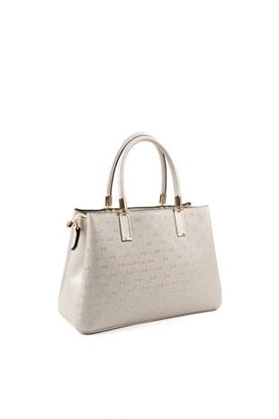 Silver & Polo Bej - S.Bej SP1000 Kadın El Çantası