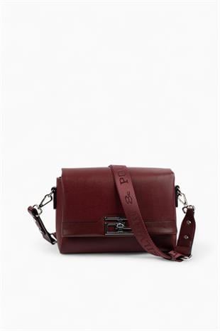 Silver & Polo SP1257 Kadın Çapraz Çanta Düz Bordo