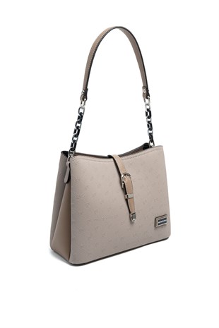 Silver Polo SP974 Kadın Omuz Çantası Fashion A.Vizon-Latte
