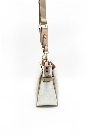 Silver & Polo SP884 Kadın Çapraz Çanta Logolu Sedef-S.Nut