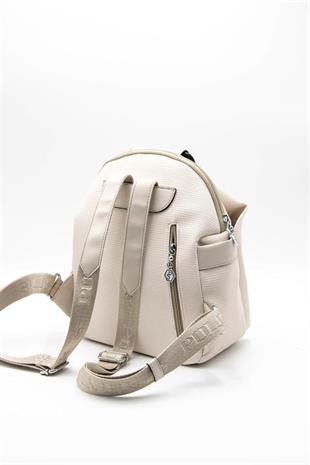 Silver & Polo SP771 Kadın Sırt Çantası Petek Bej-Bej