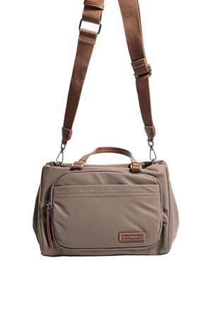 Silver Polo SP1227 Kadın Omuz Çantası Saten Vizon-Taba