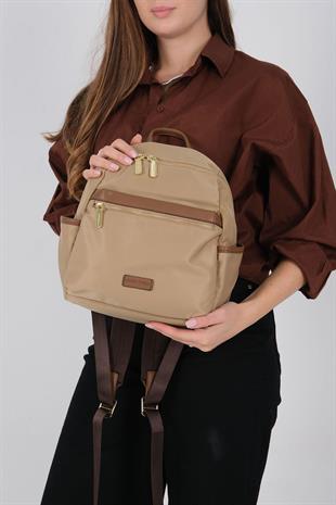Silver & Polo SP1209 Kadın Sırt Çantası  Vizon-Camel