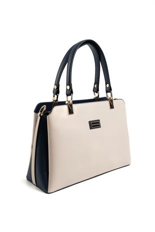 Silver & Polo Bej - Laci SP972 Kadın El Çantası