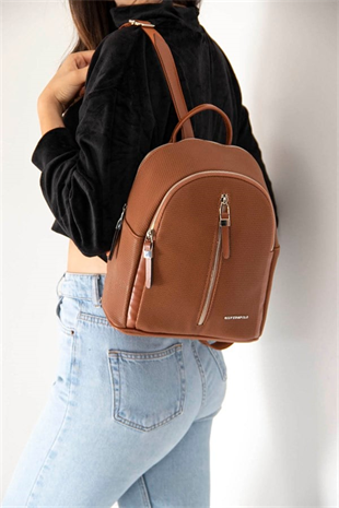 Silver & Polo SP901 Kadın Sırt Çantası Petek Taba