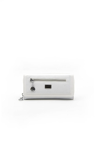 Silver & Polo SP846 Kadın Cüzdan & Kartlık Petek Beyaz