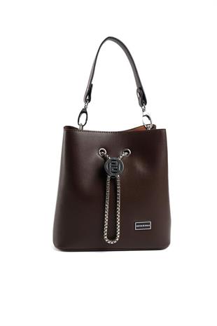 Silver & Polo SP967 Kadın Çapraz Çanta Düz Kahve