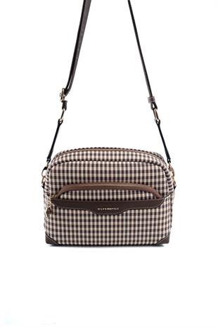 Silver & Polo Kahve Sarı - Kahve SP1201 Kadın Çapraz Çanta