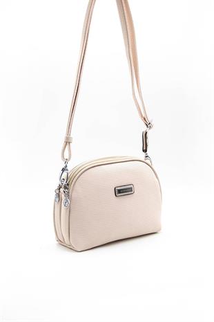 Silver & Polo SP765 Kadın Çapraz Çanta Petek Bej