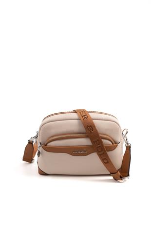 Silver & Polo Bej - A.Taba SP1201 Kadın Çapraz Çanta