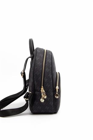 Silver & Polo SP945 Kadın Sırt Çantası Monogram Siyah