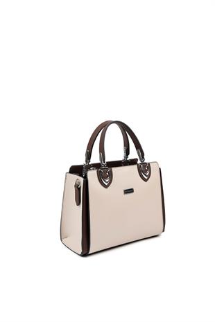 Silver & Polo Bej - Kahve SP1133 Kadın El Çantası