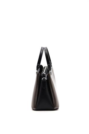 Silver & Polo SP913 Kadın El Çantası Düz Platin-Siyah