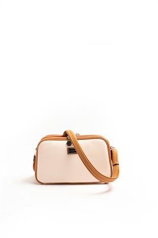 Silver & Polo Bej - A.Taba SP899 Kadın Çapraz Çanta