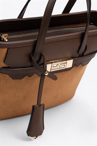 Silver & Polo SP1185 Kadın El Çantası Taba-Kahve
