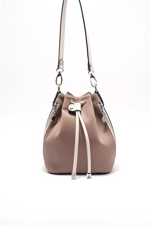 Silver Polo SP1137 Kadın Omuz Çantası Petek Kum-Kemik