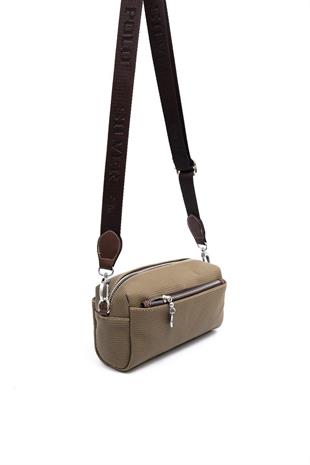 Silver & Polo SP1142 Kadın Çapraz Çanta Petek L.Haki-Kahve