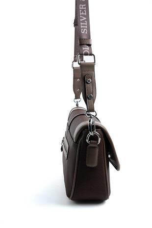 Silver & Polo Kahve - Vizon SP1182 Kadın Çapraz Çanta