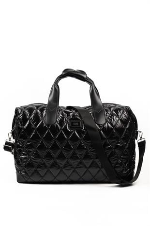 Silver & Polo Parlak Siyah SP1141 Kadın Seyahat Çantası