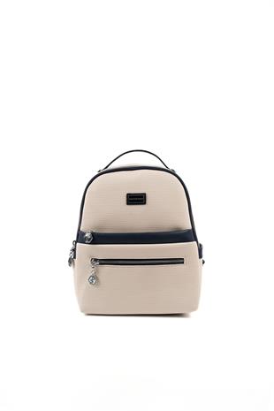 Silver & Polo Bej - Laci SP1061 Kadın Çanta Modelleri>Sırt Çantası