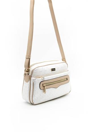 Silver & Polo SP491 Kadın Çapraz Çanta Logolu Sedef-S.Nut