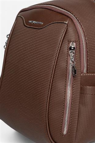 Silver & Polo SP906 Kadın Sırt Çantası Petek Kahve