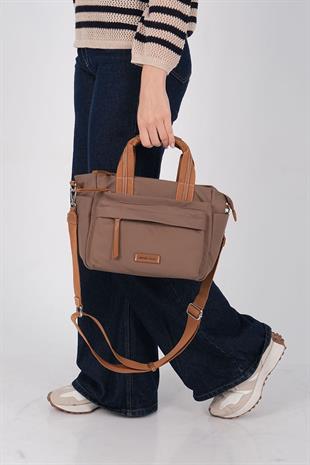 1230 Kadın El Çantası  Kahve-Taba