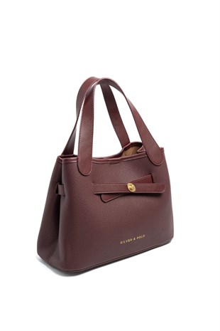 Silver Polo SP1240 Kadın Omuz Çantası Mini Rolax Bordo-Bordo