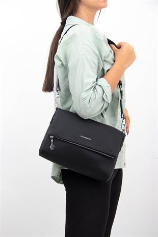 Silver & Polo SP963 Kadın Çapraz Çanta Petek Siyah