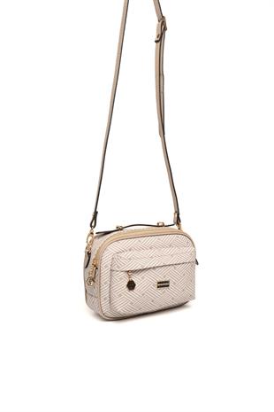 Silver & Polo Bej - Kum SP1186 Kadın Çapraz Çanta