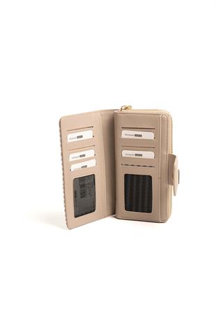 Silver & Polo Bej - Kum SP928 Kadın Cüzdan & Kartlık