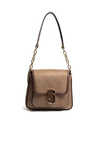 Silver & Polo SP1147 Kadın Omuz Çantası Süet Vizon-Kahve