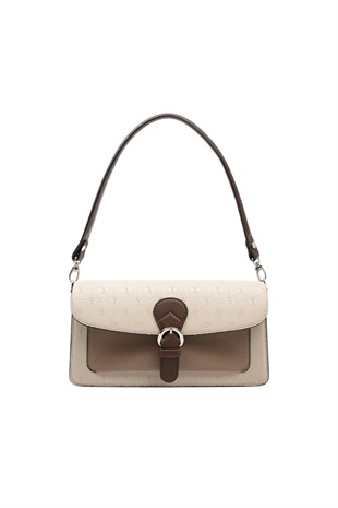 Silver & Polo SP1279 Kadın Çapraz Çanta Fashion Bej-Latte-Kahve