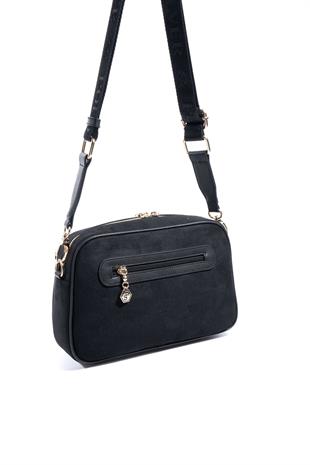 Silver & Polo SP1094 Kadın Çapraz Çanta Süet Siyah