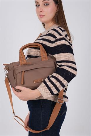 1230 Kadın El Çantası  Kahve-Taba