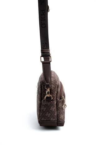 Silver & Polo Kahve SP1201 Kadın Çapraz Çanta