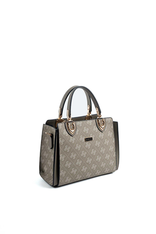 Silver & Polo SP1133 Kadın El Çantası Monogram Y.Yeşil