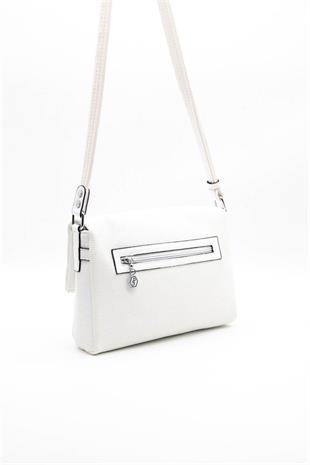 Silver & Polo SP963 Kadın Çapraz Çanta Petek Beyaz