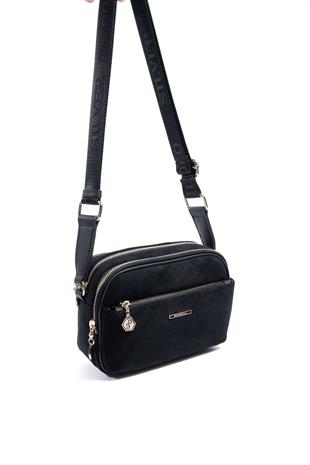 Silver & Polo SP1162 Kadın Çapraz Çanta Süet Siyah