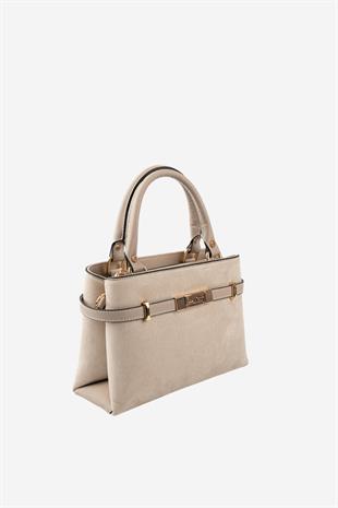 Silver & Polo SP1149 Kadın El Çantası Süet Bej-Kum