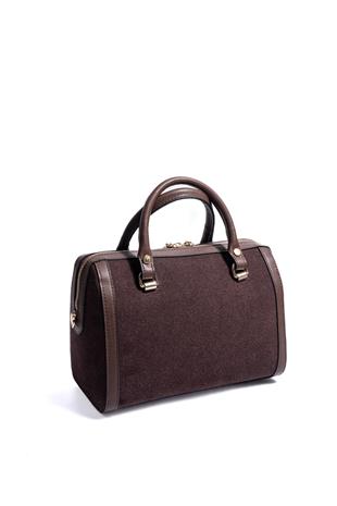 Silver & Polo SP1091 Kadın El Çantası Süet Kahve-Kahve