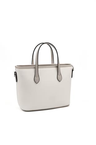 Silver & Polo Beyaz - A.gri SP1185 Kadın El Çantası