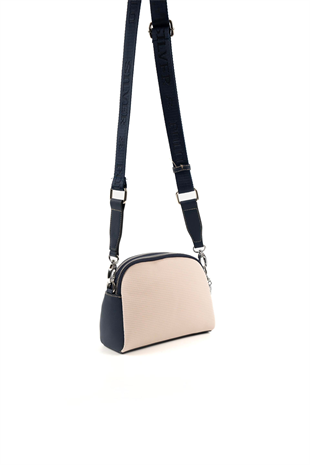 Silver & Polo SP1144 Kadın Çapraz Çanta Petek Bej-Lacivert