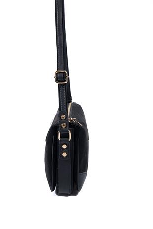 Silver & Polo SP784 Kadın Çapraz Çanta Süet Siyah