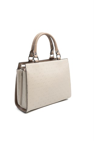 Silver & Polo SP1174 Kadın El Çantası Fashion Bej-Latte
