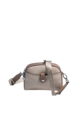 Silver & Polo SP1144 Kadın Çapraz Çanta Fashion Bej-Latte