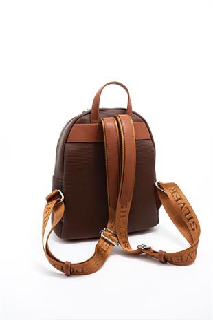 Silver & Polo SP1146 Kadın Sırt Çantası Petek Kahve-Taba