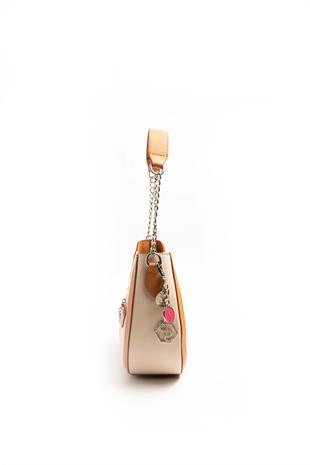 Silver & Polo Bej - A.Taba SP1168 Kadın Omuz Çantası