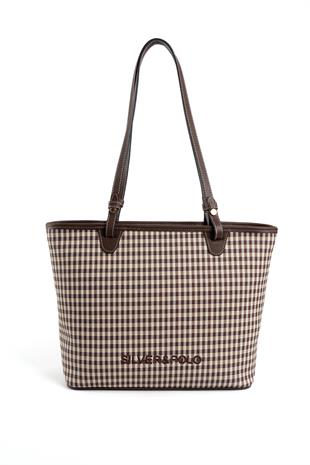 Silver & Polo Kahve Sarı - Kahve SP1204 Kadın Omuz Çantası